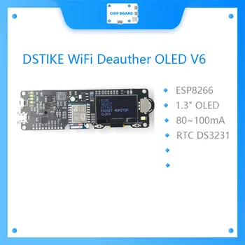 DSTIKE WiFi Deauther OLED V6 | ESP8266 Attīstības Padome |18650 Akumulatoru Polaritātes Aizsardzība | Lieta | Antenas | 4MB ESP-07